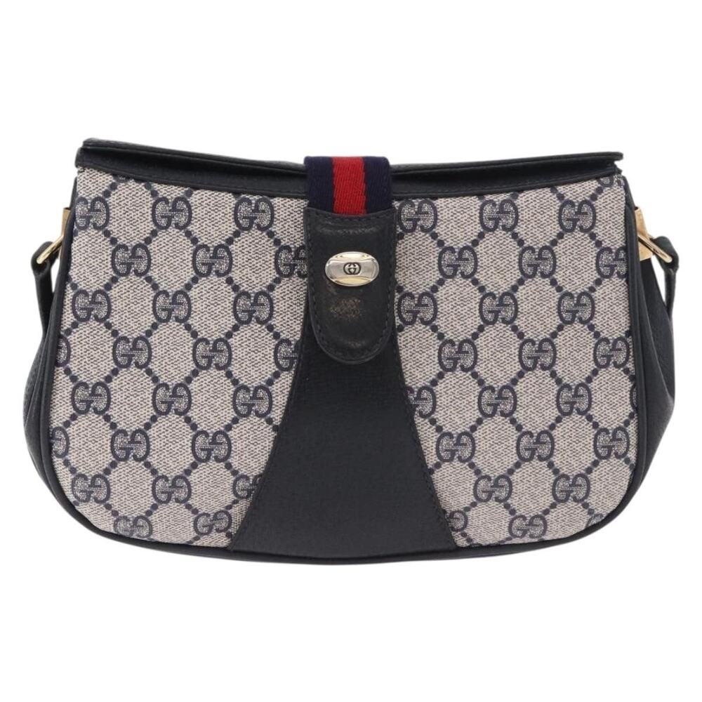 Gucci GG Supreme Web Shoulder Bag 10 Blue